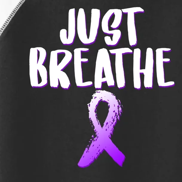 Just Breathe Cystic Fibrosis Cancer Toddler Fine Jersey T-Shirt