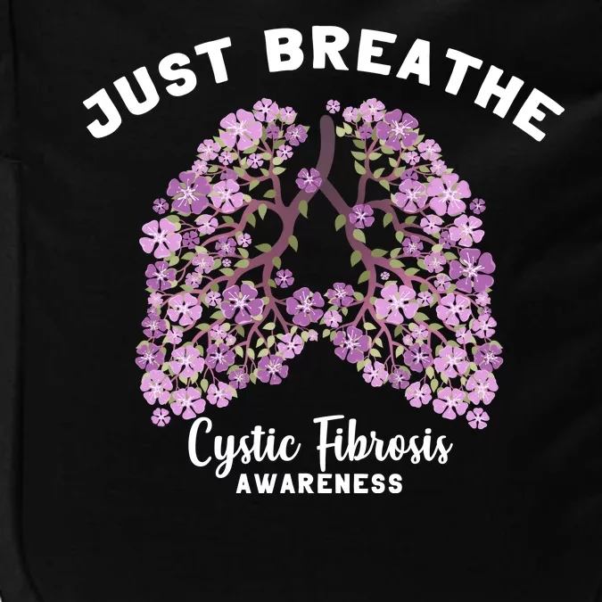 Just Breathe Cystic Fibrosis Lung Flowers Impact Tech Backpack