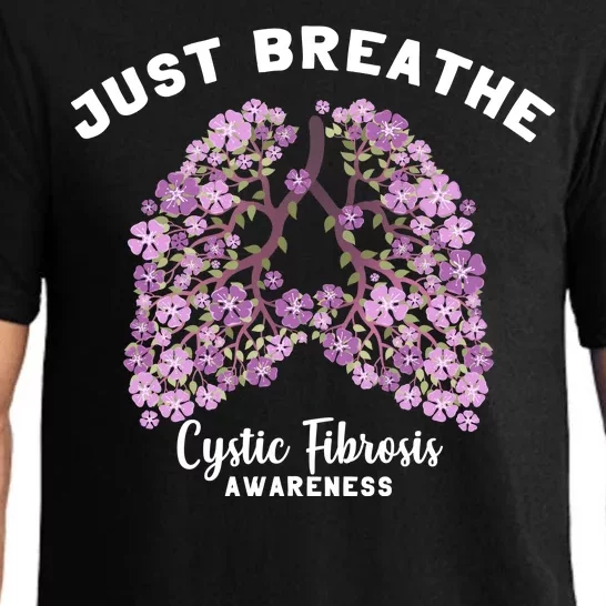 Just Breathe Cystic Fibrosis Lung Flowers Pajama Set