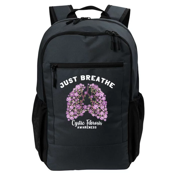 Just Breathe Cystic Fibrosis Lung Flowers Daily Commute Backpack