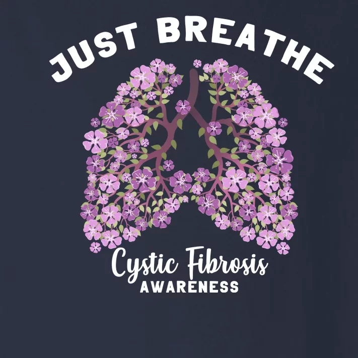 Just Breathe Cystic Fibrosis Lung Flowers Toddler Long Sleeve Shirt