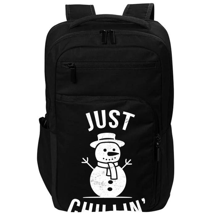 Just Chillin Snowman Impact Tech Backpack