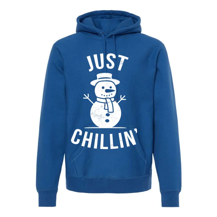 Just Chillin Snowman Premium Hoodie