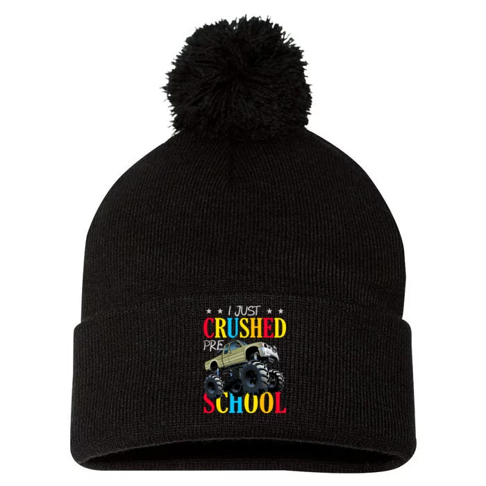 Just Crushed Pre-School Pom Pom 12in Knit Beanie