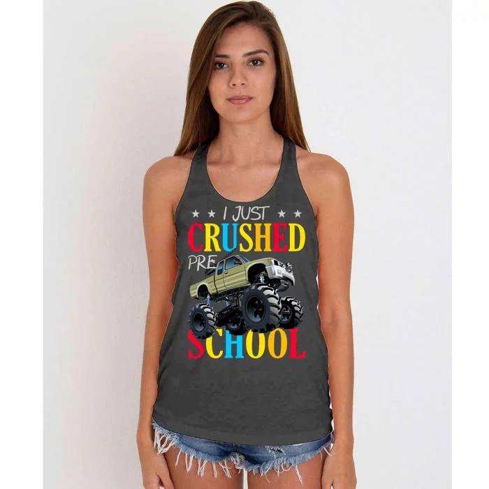 Just Crushed Pre-School Women's Knotted Racerback Tank