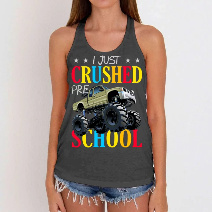 Just Crushed Pre-School Women's Knotted Racerback Tank