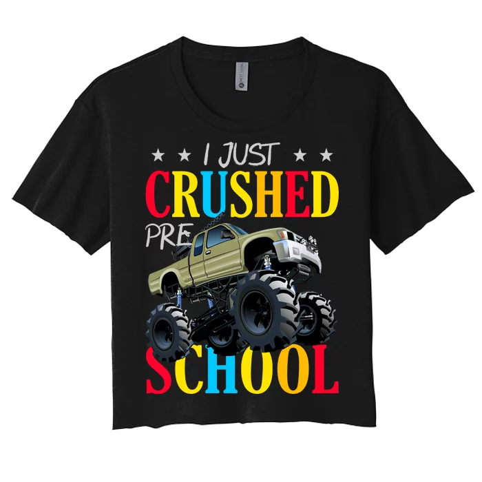 Just Crushed Pre-School Women's Crop Top Tee