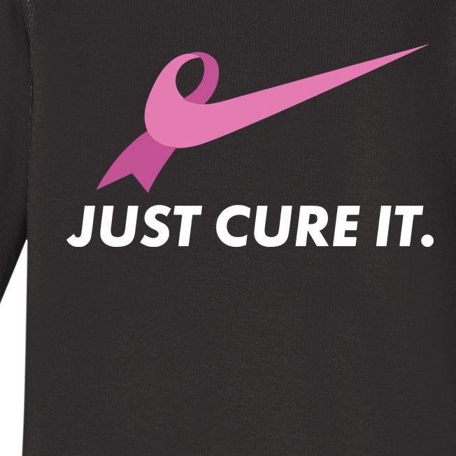 Just Cure It Breast Cancer Awareness Baby Long Sleeve Bodysuit