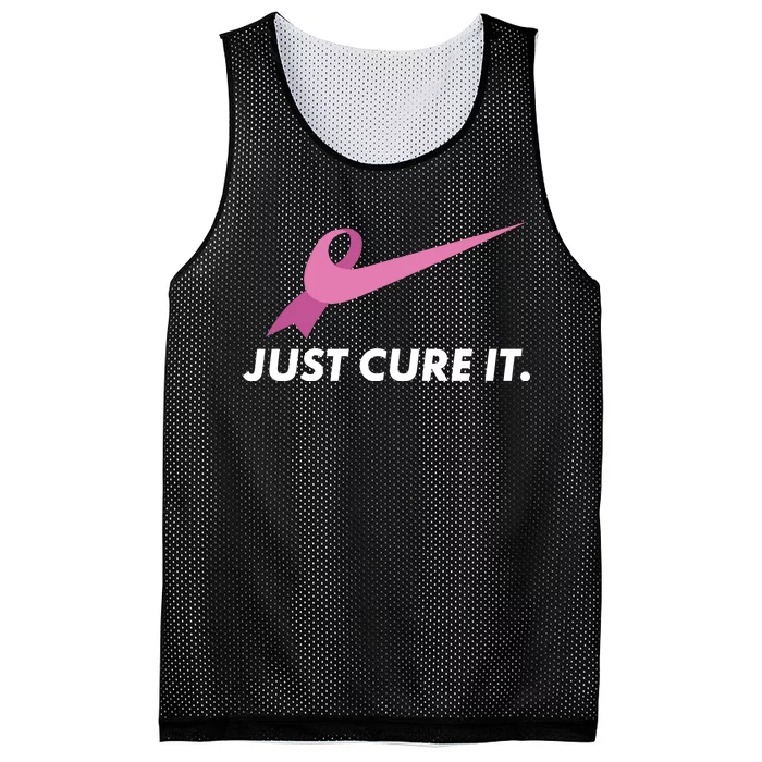 Just Cure It Breast Cancer Awareness Mesh Reversible Basketball Jersey Tank