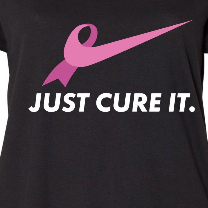 Just Cure It Breast Cancer Awareness Women's Plus Size T-Shirt