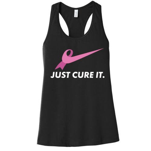 Just Cure It Breast Cancer Awareness Women's Racerback Tank