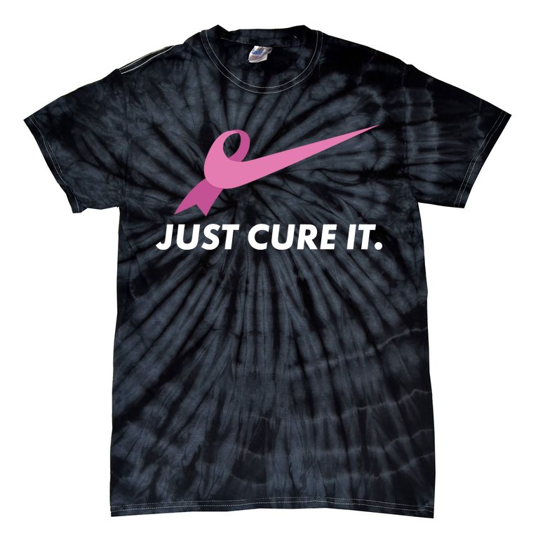 Just Cure It Breast Cancer Awareness Tie-Dye T-Shirt