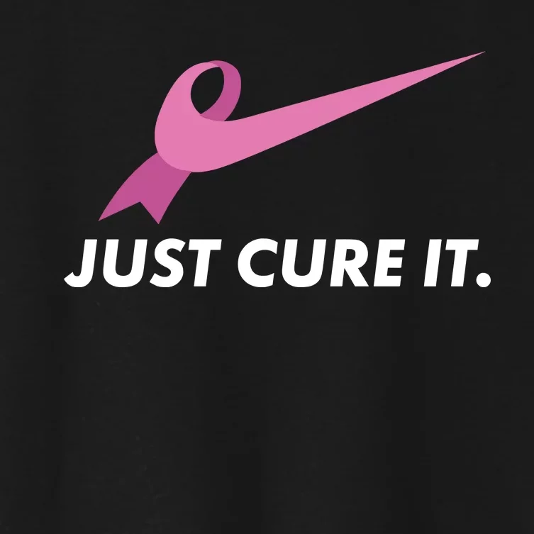 Just Cure It Breast Cancer Awareness Women's Crop Top Tee