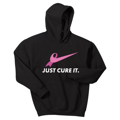 Just Cure It Breast Cancer Awareness Kids Hoodie