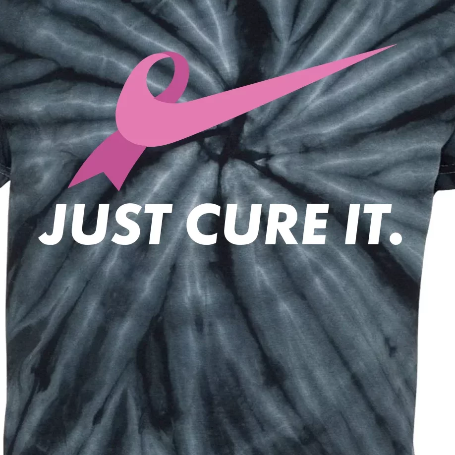 Just Cure It Breast Cancer Awareness Kids Tie-Dye T-Shirt