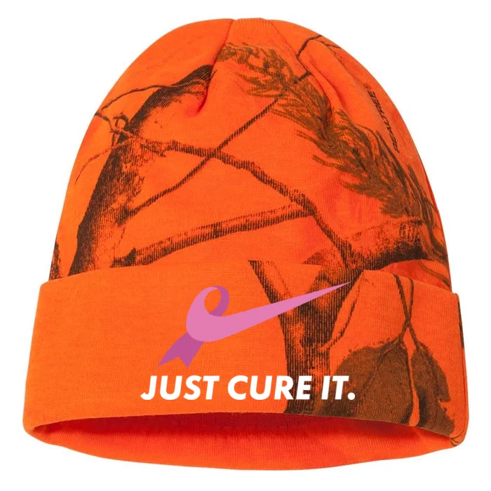 Just Cure It Breast Cancer Awareness Kati - 12in Camo Beanie