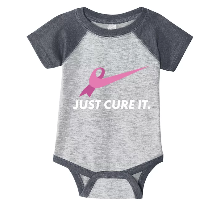 Just Cure It Breast Cancer Awareness Infant Baby Jersey Bodysuit