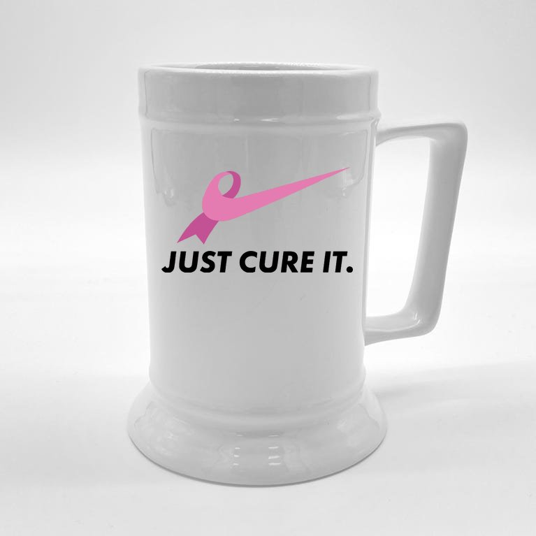 Just Cure It Breast Cancer Awareness Beer Stein