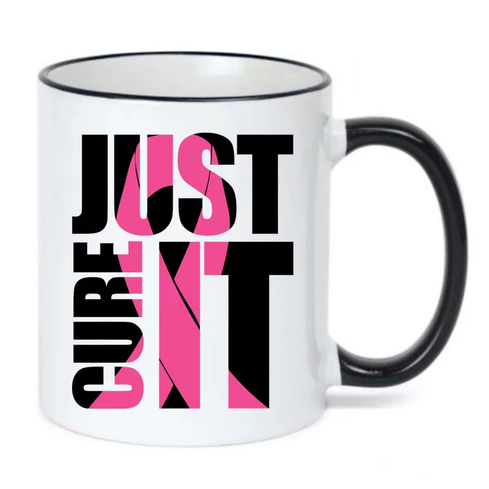 Just Cure It Breast Cancer Tribute Black Color Changing Mug