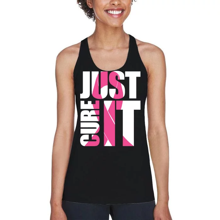 Just Cure It Breast Cancer Tribute Women's Racerback Tank