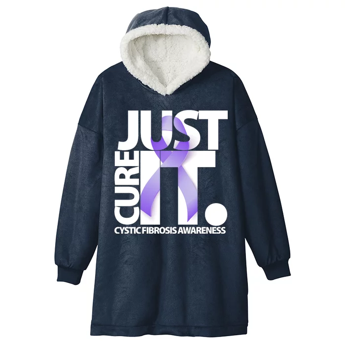 Just Cure it Cystic Fibrosis Hooded Wearable Blanket