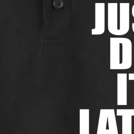 Just Do It Later Dry Zone Grid Performance Polo