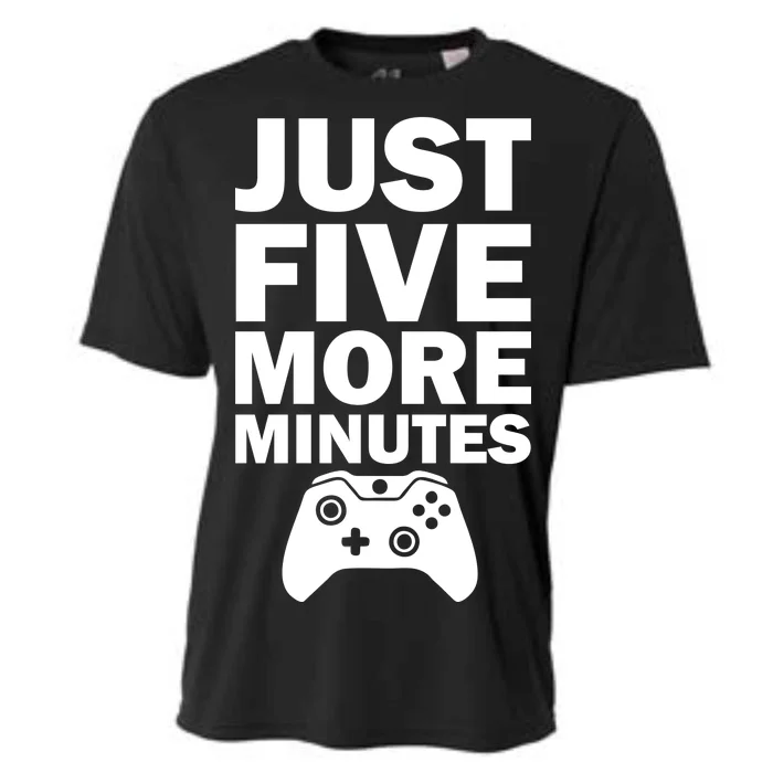 Just Five More Minutes Funny Video Game Cooling Performance Crew T-Shirt