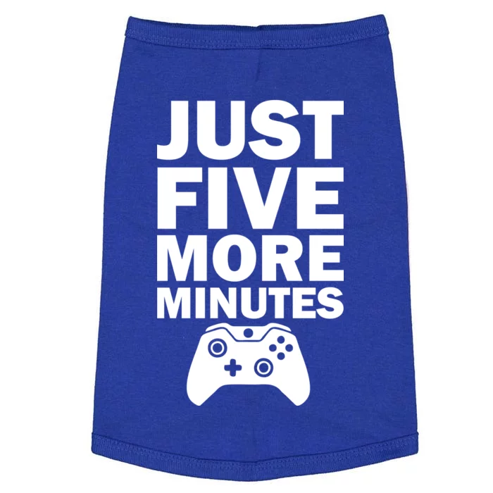 Just Five More Minutes Funny Video Game Doggie Tank