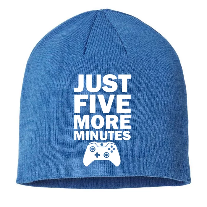 Just Five More Minutes Funny Video Game 8 1/2in Sustainable Knit Beanie