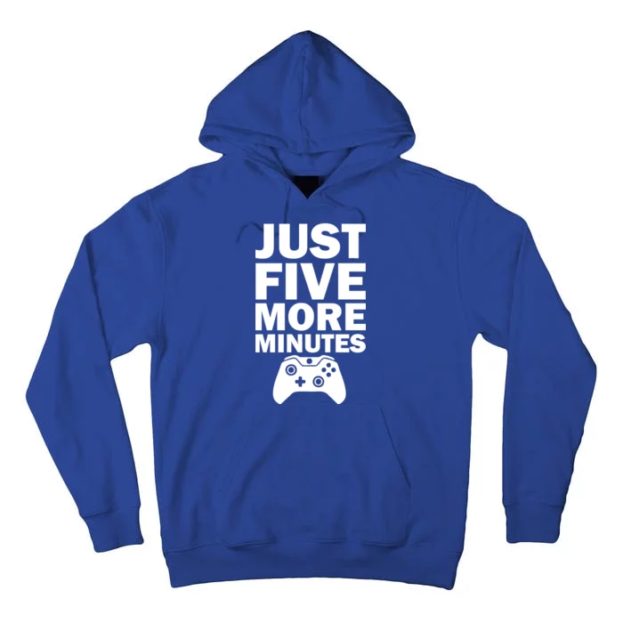 Just Five More Minutes Funny Video Game Tall Hoodie