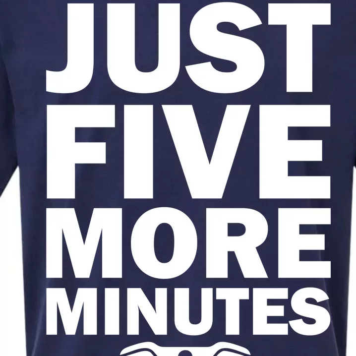 Just Five More Minutes Funny Video Game Sueded Cloud Jersey T-Shirt