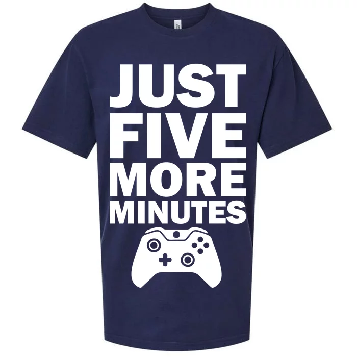 Just Five More Minutes Funny Video Game Sueded Cloud Jersey T-Shirt