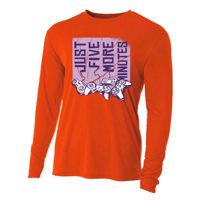 Just Five More Minutes Game Cooling Performance Long Sleeve Crew