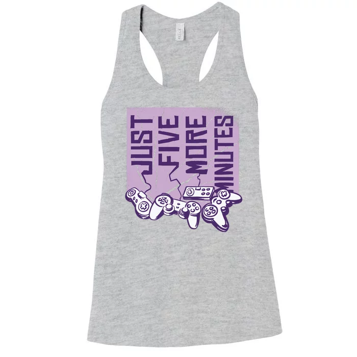 Just Five More Minutes Game Women's Racerback Tank