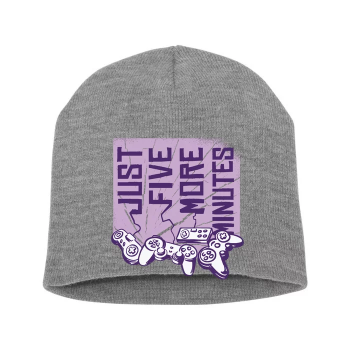 Just Five More Minutes Game Short Acrylic Beanie