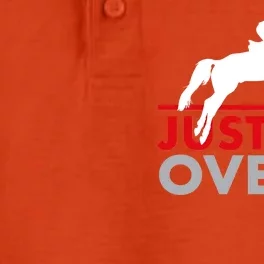 Just Get Over It Funny Horse Riding Dry Zone Grid Performance Polo