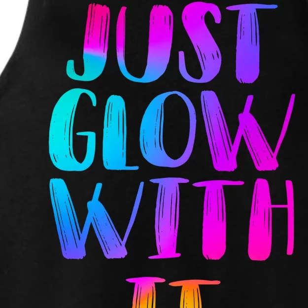 Just Glow With It Funny Retro Ladies Tri-Blend Wicking Tank