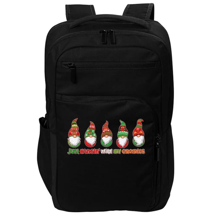 Just Hanging with My Gnomies Christmas Impact Tech Backpack