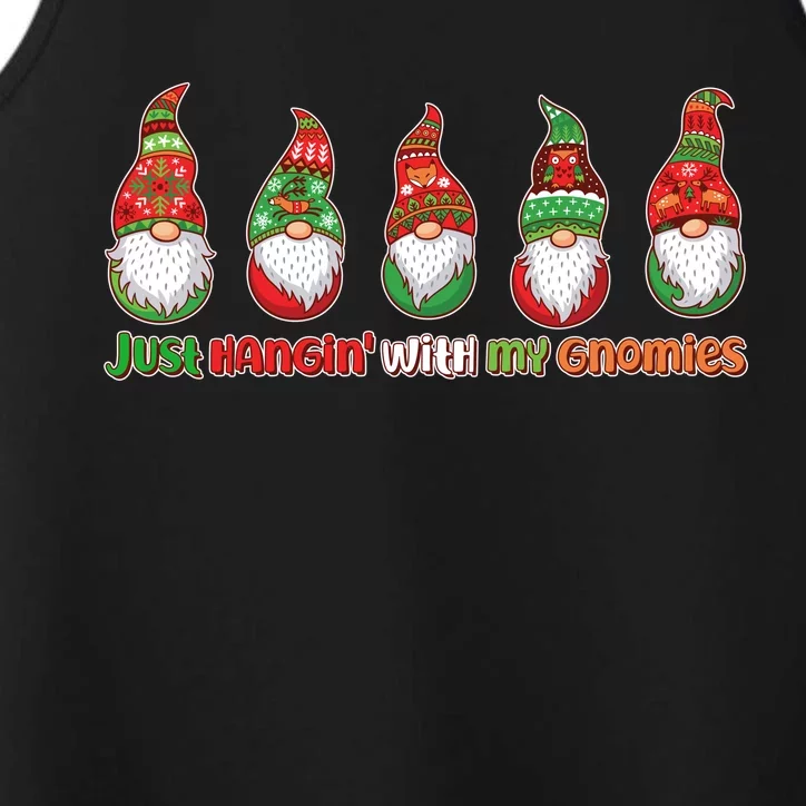 Just Hanging with My Gnomies Christmas Performance Tank