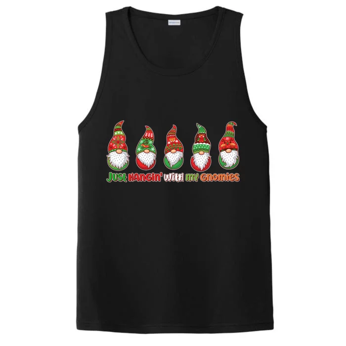 Just Hanging with My Gnomies Christmas Performance Tank