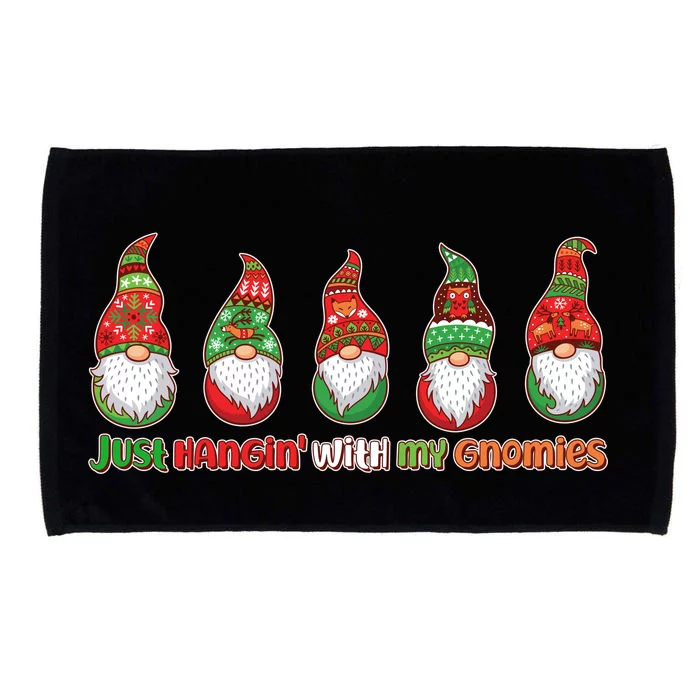 Just Hanging with My Gnomies Christmas Microfiber Hand Towel