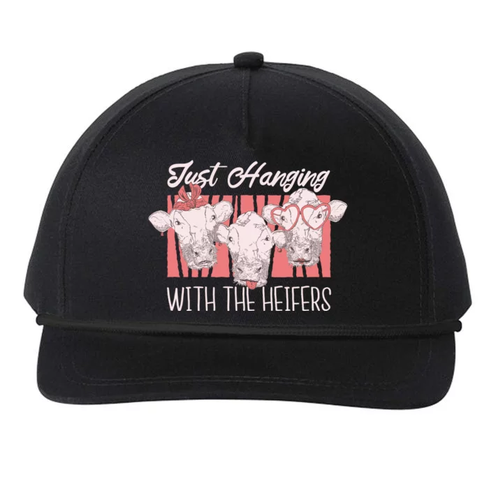 Just Hanging With The Heifers Snapback Five-Panel Rope Hat