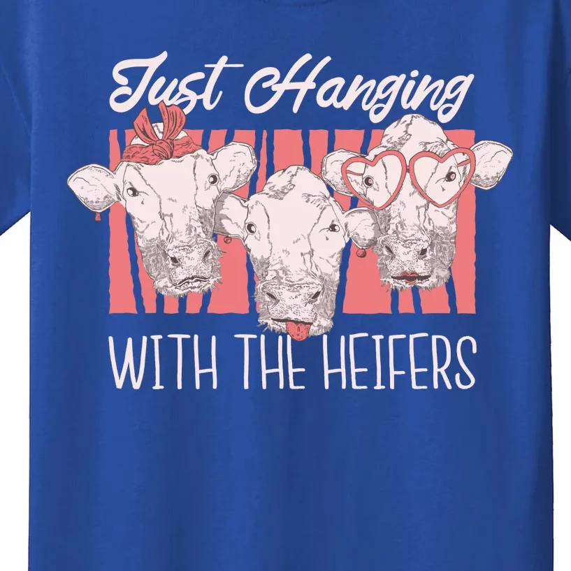 Just Hanging With The Heifers Kids T-Shirt