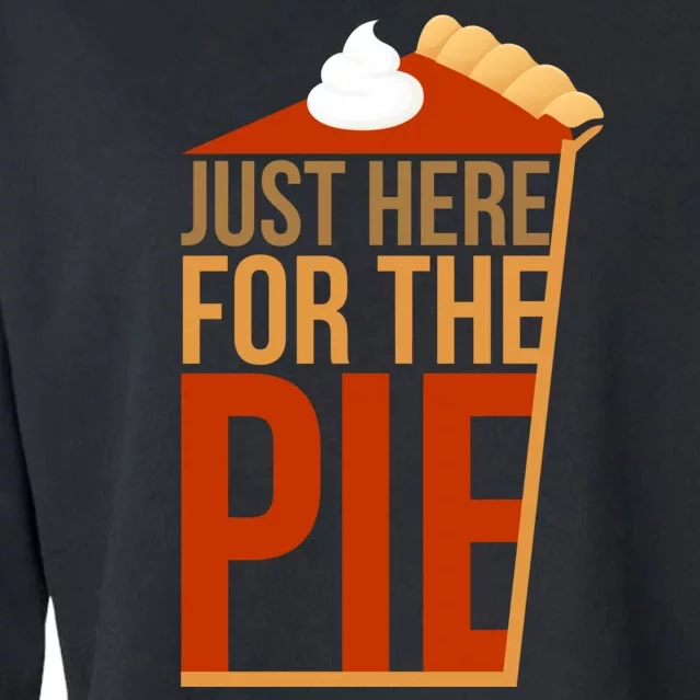 Just Here For The Pie Cropped Pullover Crew