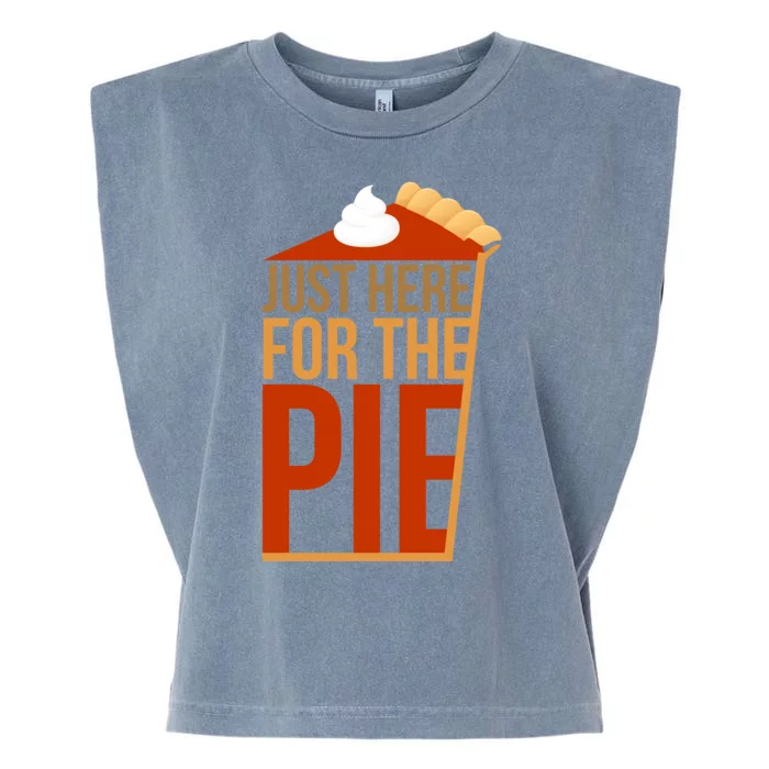 Just Here For The Pie Garment-Dyed Women's Muscle Tee