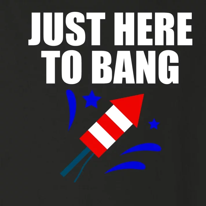 Just Here To Bang 4th Of  July Toddler Long Sleeve Shirt