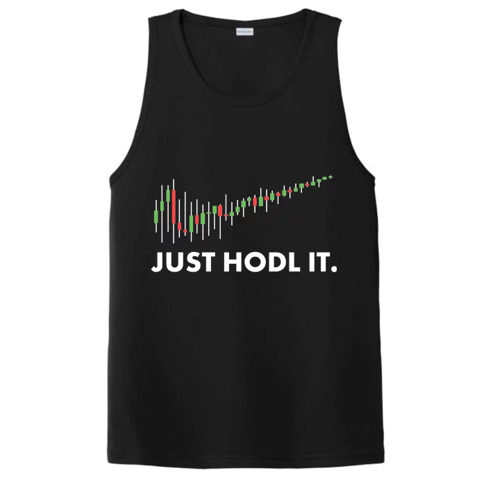 Just HODL It Moon Chart Crypto Currency Performance Tank