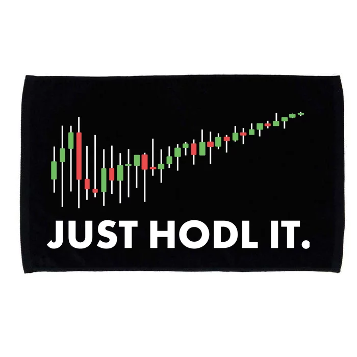 Just HODL It Moon Chart Crypto Currency Microfiber Hand Towel