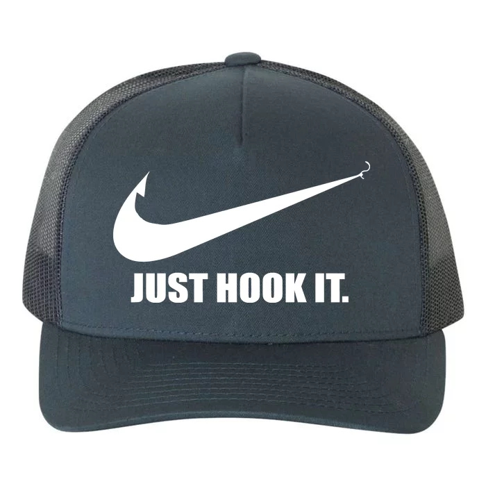 Just Hook It Funny Fishing Yupoong Adult 5-Panel Trucker Hat