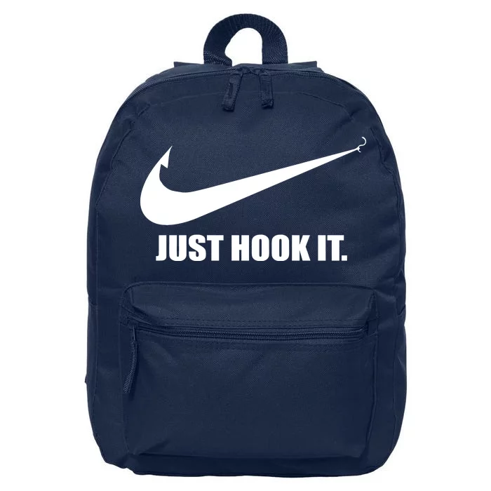 Just Hook It Funny Fishing 16 in Basic Backpack